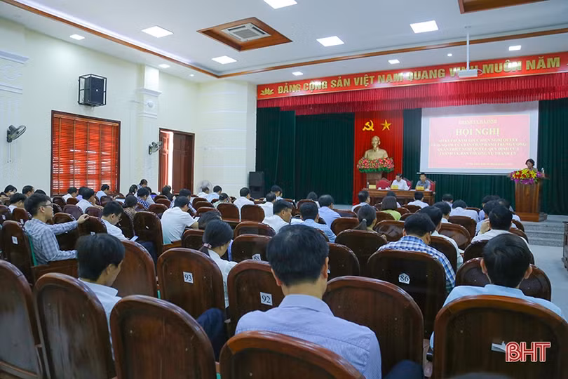 TP Hà Tĩnh thực hiện nghiêm Nghị quyết 18-NQ/TW, nâng cao hiệu quả hoạt động tổ chức bộ máy 