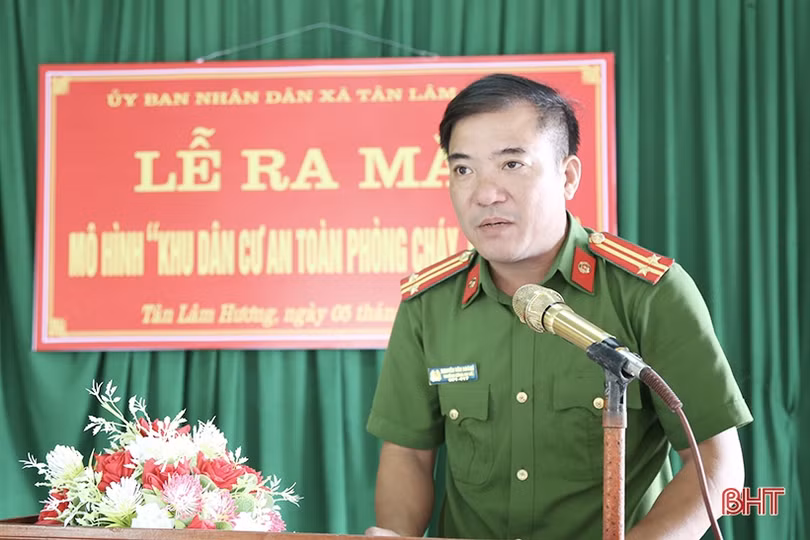 Ra mắt mô hình khu dân cư an toàn PCCC đầu tiên tại Thạch Hà