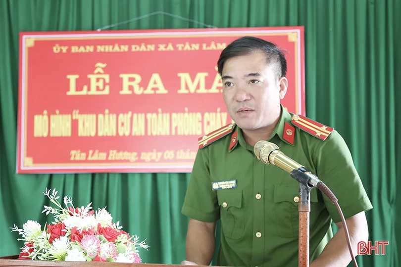 Ra mắt mô hình khu dân cư an toàn PCCC đầu tiên tại Thạch Hà