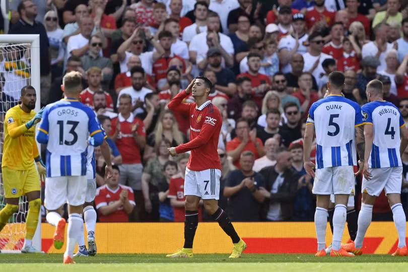 Man United thua Brighton trên sân nhà Old Trafford