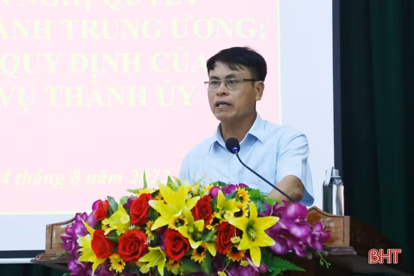 TP Hà Tĩnh thực hiện nghiêm Nghị quyết 18-NQ/TW, nâng cao hiệu quả hoạt động tổ chức bộ máy 