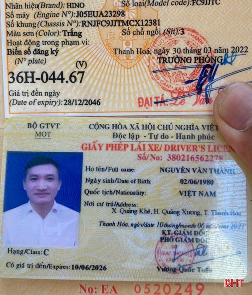CSGT Hà Tĩnh phát hiện tài xế dùng “bằng lái” giả chạy dọc tuyến QL 1 Thanh Hóa - Quảng Bình