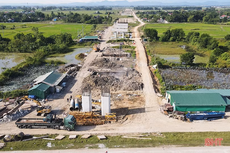 Cao tốc Diễn Châu - Bãi Vọt đoạn qua Hà Tĩnh tiến độ như thế nào?
