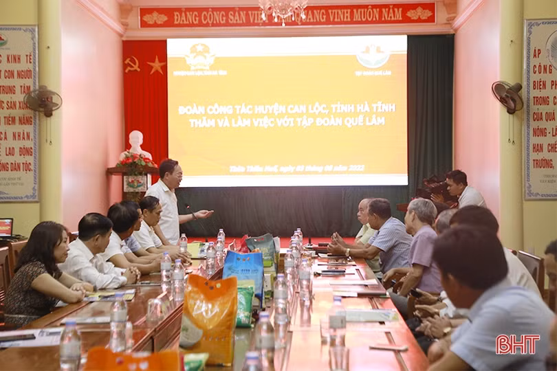 Can Lộc xúc tiến hợp tác với Tập đoàn Quế Lâm phát triển nông nghiệp hữu cơ