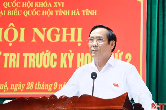 Đoàn Đại biểu Quốc hội Hà Tĩnh tiếp xúc cử tri các địa phương