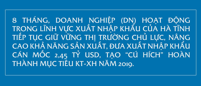 Kim ngạch xuất nhập khẩu Hà Tĩnh hướng đích 3,9 tỷ USD