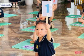 Học sinh mầm non Trung Kiên "phô diễn" tài năng qua các cuộc thi 