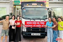 Người Hà Tĩnh hướng về đồng bào vùng lũ phía Bắc