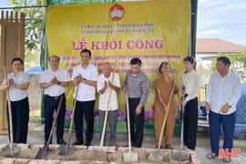 Khởi công, bàn giao nhà ở cho gia đình chính sách ở xã Nghi Xuân, Đức Thọ