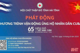 Hà Tĩnh triển khai chương trình vận động ủng hộ Nhân dân Cuba