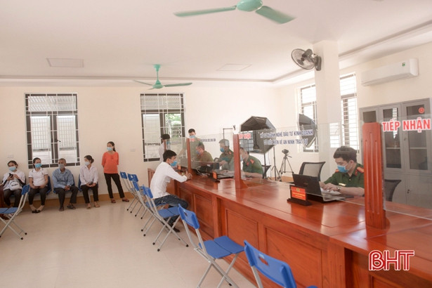 Công an Hương Sơn khai trương địa điểm giải quyết các thủ tục hành chính