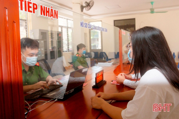 Công an Hương Sơn khai trương địa điểm giải quyết các thủ tục hành chính