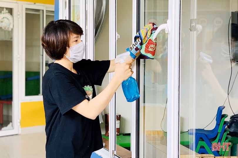 Các cơ sở giáo dục ở Hà Tĩnh vệ sinh trường lớp, sẵn sàng đón học sinh