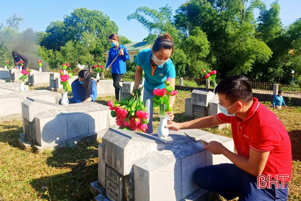 Nhiều hoạt động của tuổi trẻ Hương Sơn hướng tới ngày thương binh, liệt sỹ