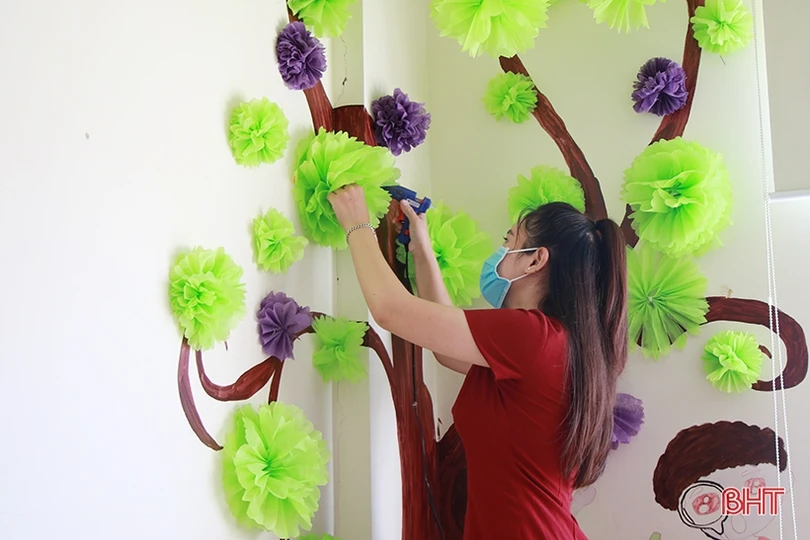 Các cơ sở giáo dục ở Hà Tĩnh vệ sinh trường lớp, sẵn sàng đón học sinh