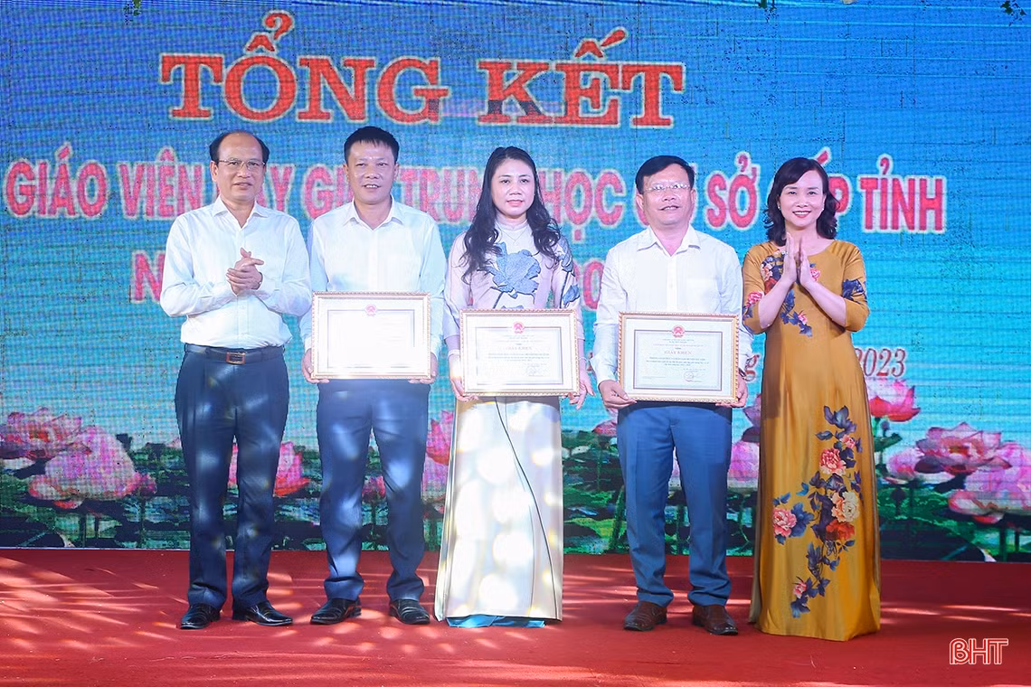 Hà Tĩnh tuyên dương 173 giáo viên trung học cơ sở dạy giỏi