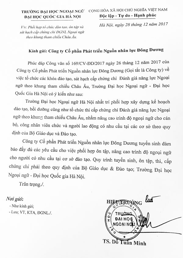 Giấy tờ giả các đối tượng sử dụng để đánh lừa những người có nhu cầu thi, cấp chứng chỉ ngoại ngữ theo khung năng lực châu Âu. duong day to chuc thi cap chung chi ngoai ngu gia duoc kham pha nhu the nao