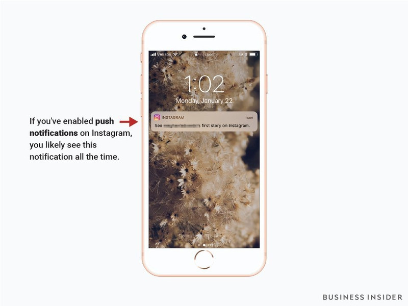 Hàng loạt "thông báo đẩy" kiểu này thường xuyên xuất hiện trên Instagram để nhắc nhở bạn. mang xa hoi instagram facebook twitter da gay nghien ban bang chieu tro gi