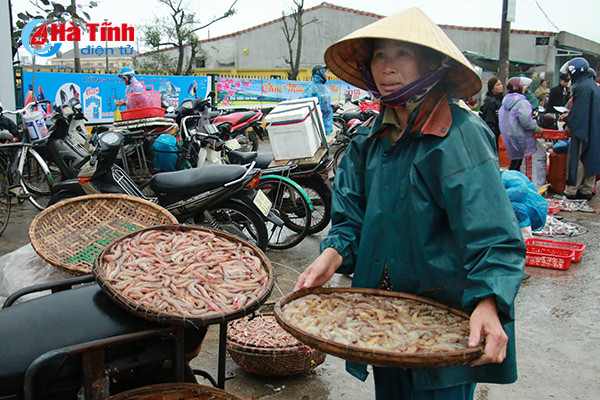 bi thu tinh uy kiem tra danh bat tieu thu hai san tai cang ca thach kim