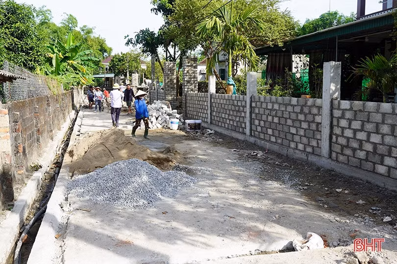 Các địa phương của Nghi Xuân tăng tốc hoàn thành nông thôn mới nâng cao, kiểu mẫu