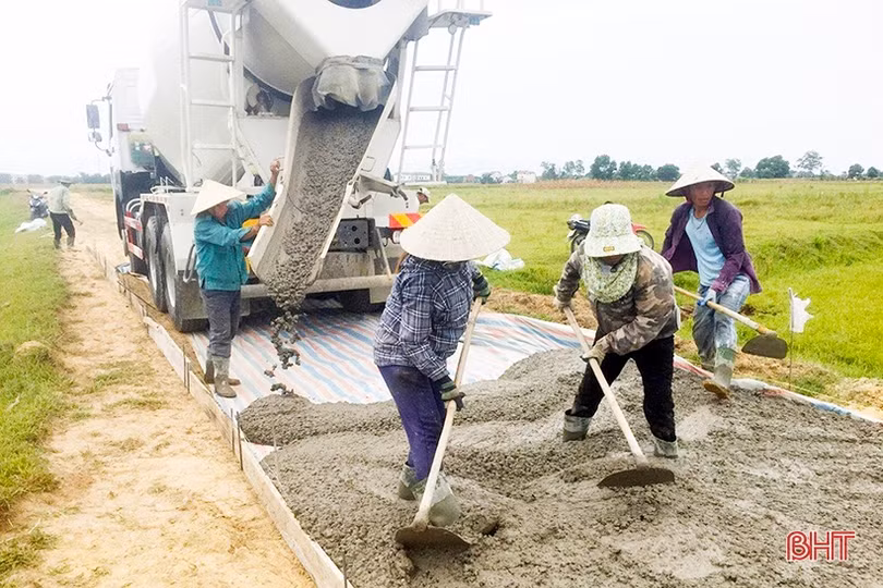 Các địa phương của Nghi Xuân tăng tốc hoàn thành nông thôn mới nâng cao, kiểu mẫu