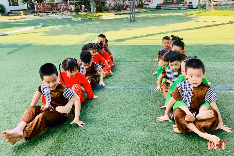 Hấp dẫn các hoạt động ngoại khóa ở Trường Mầm non Trung Kiên