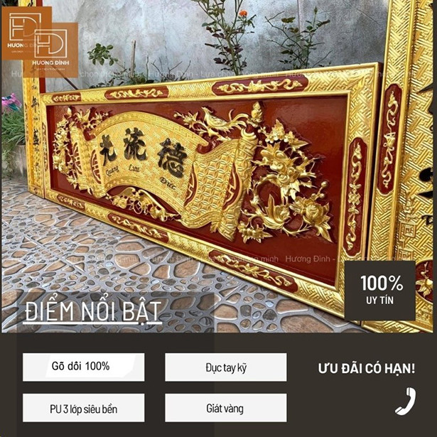 Top 4 mẫu hoành phi câu đối gỗ đẹp & thịnh hành nhất