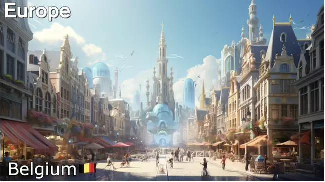 Ngỡ ngàng hình ảnh một số quốc gia tương lai được mô phỏng bởi AI