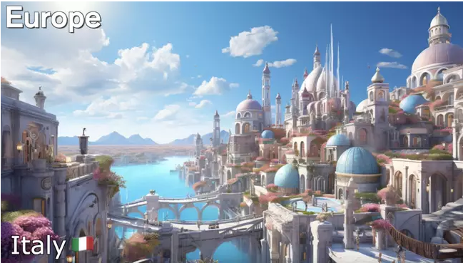 Ngỡ ngàng hình ảnh một số quốc gia tương lai được mô phỏng bởi AI