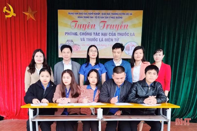 Xây dựng môi trường không khói thuốc ở Lộc Hà