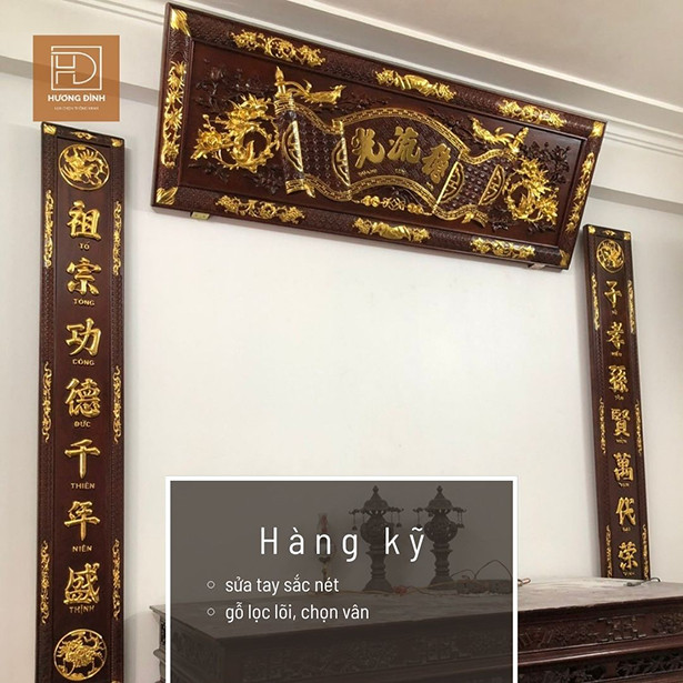 Top 4 mẫu hoành phi câu đối gỗ đẹp & thịnh hành nhất