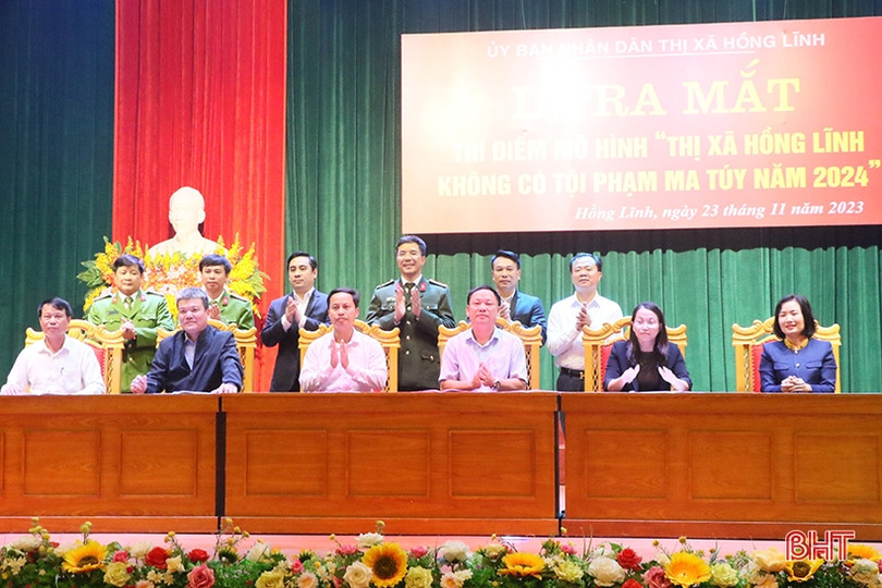 Thí điểm mô hình Thị xã Hồng Lĩnh không có tội phạm về ma tuý