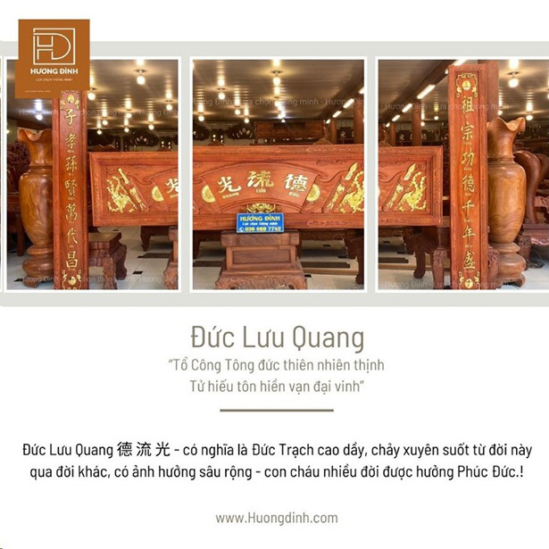 Top 4 mẫu hoành phi câu đối gỗ đẹp & thịnh hành nhất