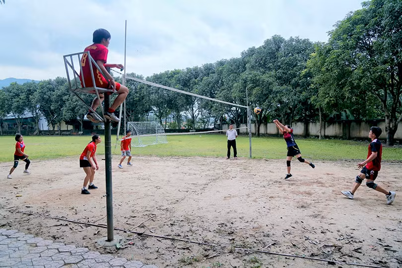 Bóng chuyền đệm - môn thể thao dân dã ngày càng hấp dẫn ở Hà Tĩnh