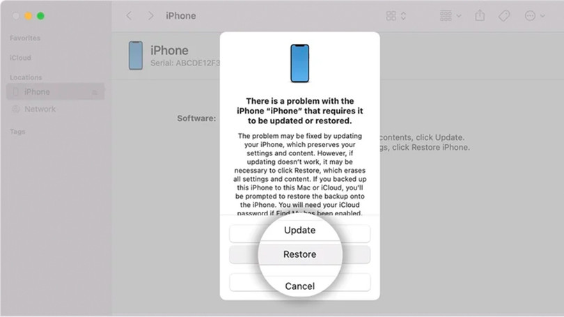 Làm gì khi iPhone gặp lỗi không khả dụng?