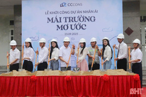 Khởi công tu bổ Trường THCS Hồ Tùng Mậu