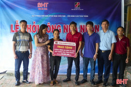 Báo Hà Tĩnh khởi công nhà nhân ái thứ 45 
