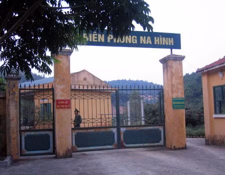 Đồn biên phòng Na Hình, nơi Luyện bị đưa về lấy lời khai chiều 31/8. Ảnh: Xuân Mai.
