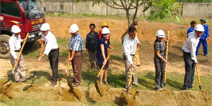 Khởi công công trình nhà học cao tầng trường Tiểu học Mỹ Lộc