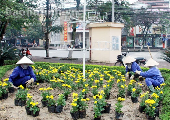 Thành phố Hà Tĩnh trang hoàng đón tết ảnh 8