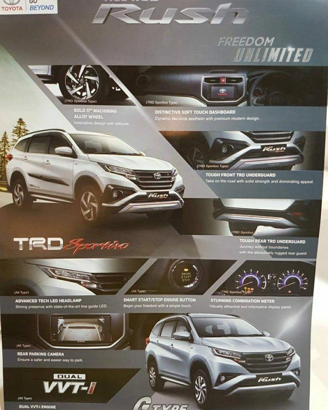 xe 7 cho toyota rush 2018 lo dien truoc ngay ra mat