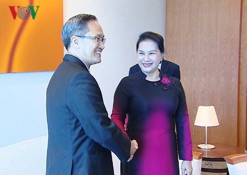 chu tich quoc hoi nguyen thi kim ngan den singapore