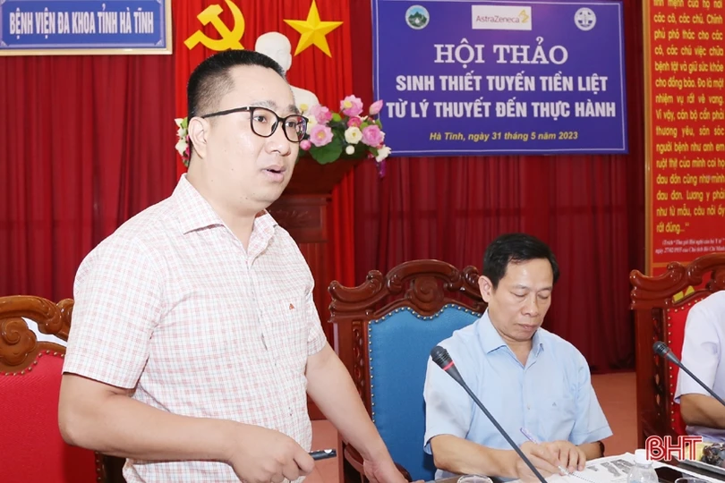 Hướng dẫn các bác sỹ ở Hà Tĩnh về sinh thiết tuyến tiền liệt