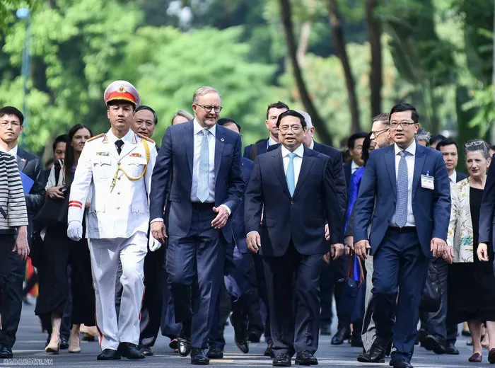 Lễ đón chính thức Thủ tướng Australia Anthony Albanese tại Phủ Chủ tịch ảnh 10 Lễ đón chính thức Thủ tướng Australia Anthony Albanese tại Phủ Chủ tịch