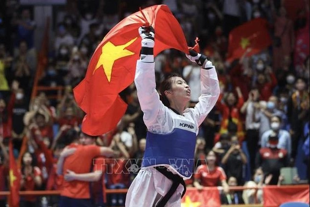 Nữ võ sĩ Việt Nam tạo “địa chấn” khi đánh bại ĐKVĐ Taekwondo thế giới