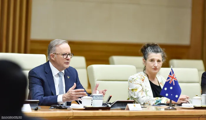 Lễ đón chính thức Thủ tướng Australia Anthony Albanese tại Phủ Chủ tịch ảnh 13 Lễ đón chính thức Thủ tướng Australia Anthony Albanese tại Phủ Chủ tịch