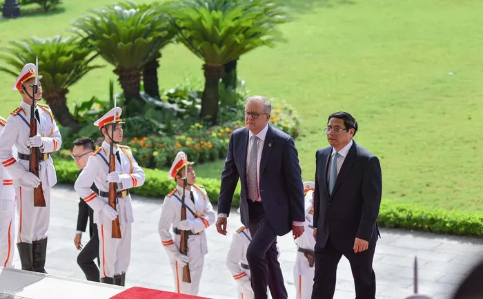 Lễ đón chính thức Thủ tướng Australia Anthony Albanese tại Phủ Chủ tịch ảnh 15 Lễ đón chính thức Thủ tướng Australia Anthony Albanese tại Phủ Chủ tịch