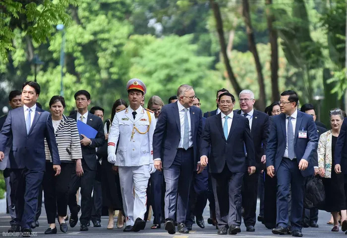 Lễ đón chính thức Thủ tướng Australia Anthony Albanese tại Phủ Chủ tịch ảnh 9 Lễ đón chính thức Thủ tướng Australia Anthony Albanese tại Phủ Chủ tịch
