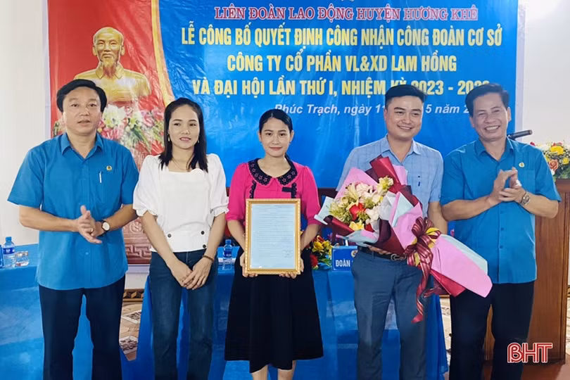 Hà Tĩnh hoàn thành đại hội công đoàn cấp cơ sở nhiệm kỳ 2023 - 2028