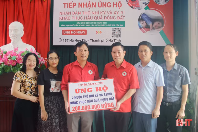 Hà Tĩnh quyên góp hơn 2,2 tỷ đồng ủng hộ người dân Thổ Nhĩ Kỳ và Syria